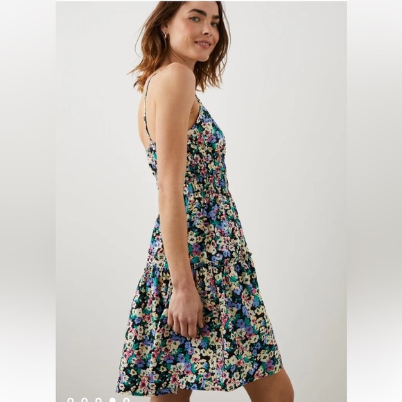 NWT Rails Carmen Multicolor Wildflower Meadow Floral Midi Dress Womens Size Med - Picture 3 of 15